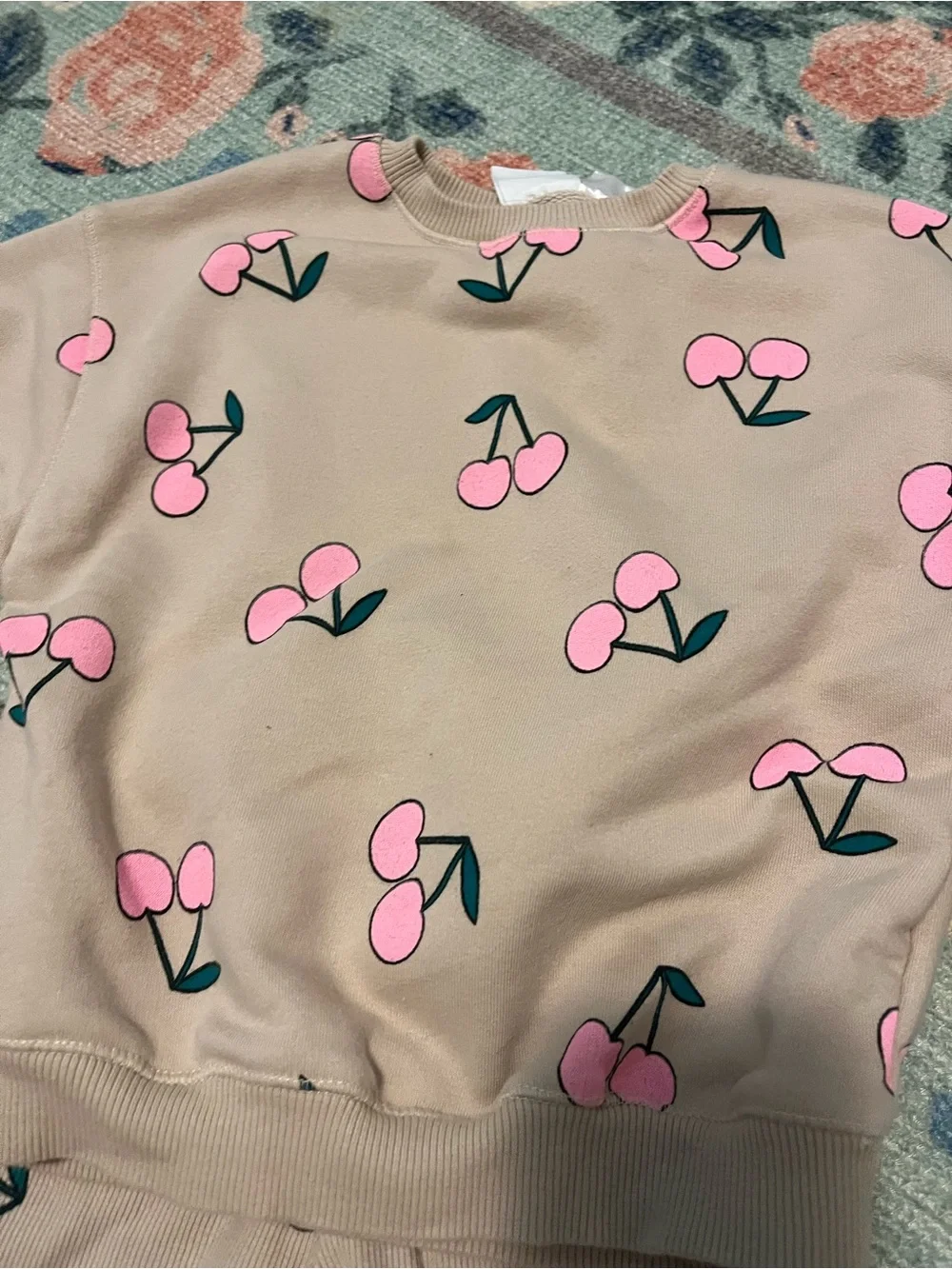 Zara Toddler Girls Cherry Print Matching Set